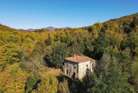 Villa inpietra immersa nel bosco vicino al fiume [731]